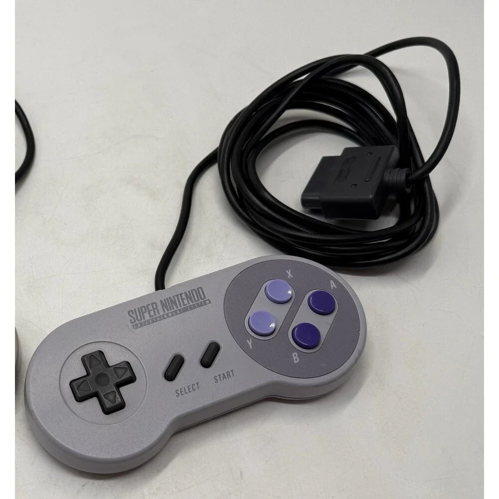 Nintendo Super NES Wired Gamepad SNES Controller SNS-005 Purple Hued